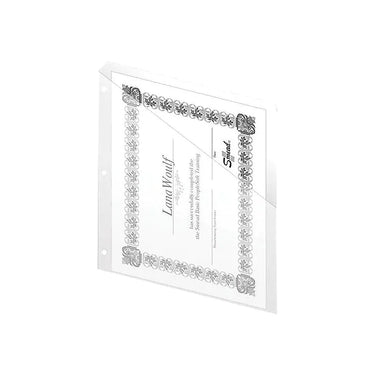 Staples 2-Pocket Presentation Folders, Clear, 5/Pack (36051)
